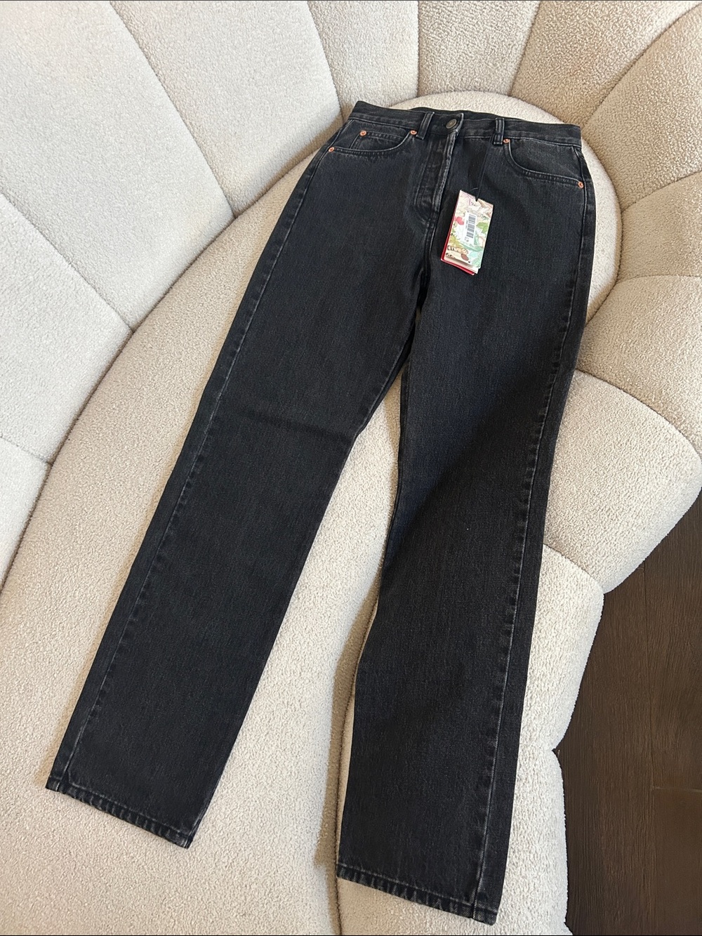 Gucci Black Women's Straight-Leg Jeans